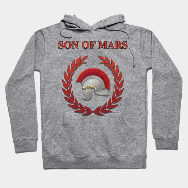 Son of Mars Ancient Roman War God Hoodie by AgemaApparel